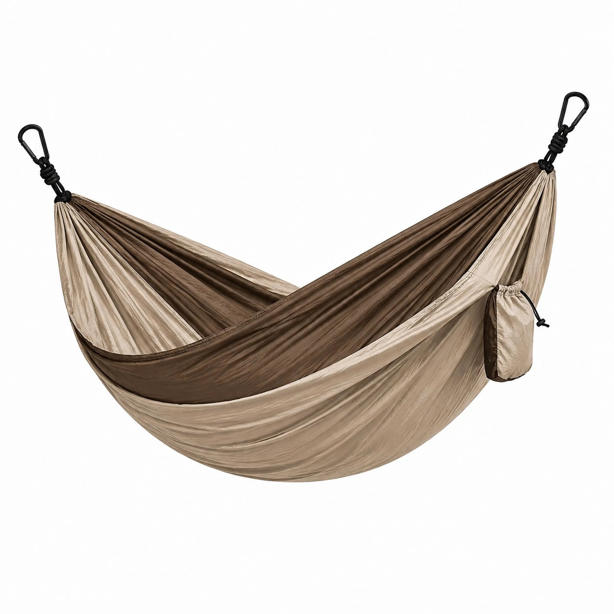 Amaca da Campeggio in Nylon Marrone e Beige