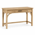Scrivania in legno massello di quercia con cassetto